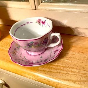 China cup and saucer. Mission City Press